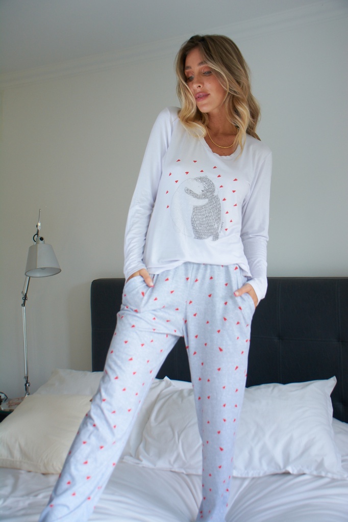 PIJAMA DE MODAL Y PANTALON DE SPOON ESTAMPADO