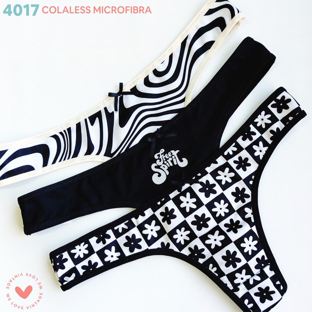 PACK X3 COLALES DE MICROFIFRA ESTAMPADA