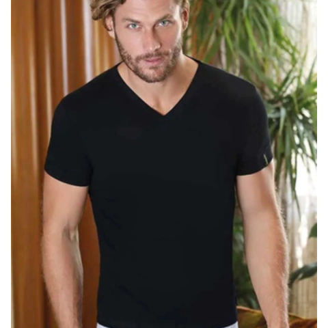 OFERTON! - REMERA MANGA CORTA 100% ALGODÓN CON ESCOTE "V"