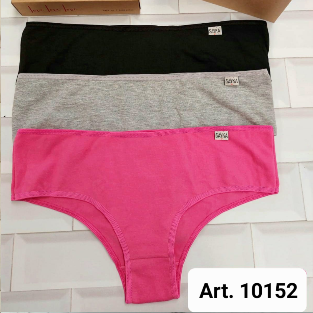 Pack x 3 Culotte alg/lycra basico