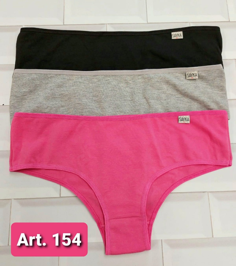 Pack x 3 Culotte alg/lycra basico