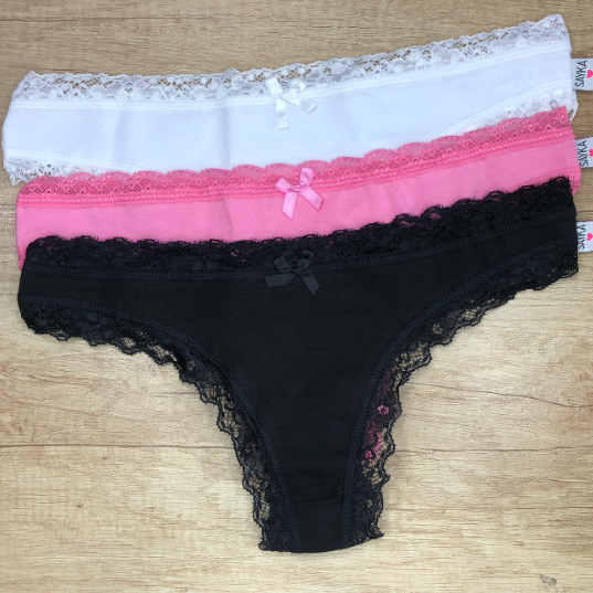 PACK X 3 COLALES ALG. CON PUNTILLA