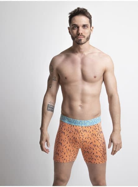 BOXER DE ALGODON Y LYCRA ESTAMPADO DEL S AL XXL