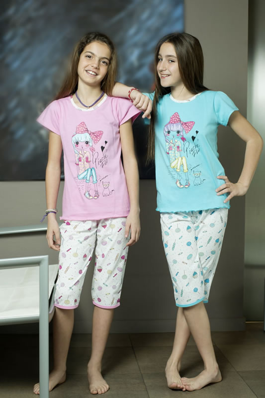 VER. PIJAMA NENA JERSEY PESCADOR CON ESTAMPA