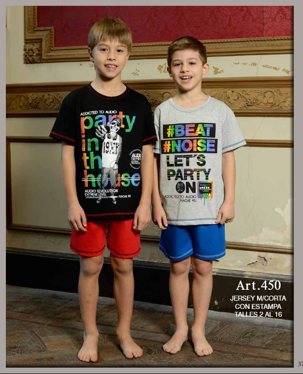 VER. NENE PIJAMA JERSEY MANGAS CORTAS ESTAMPADO