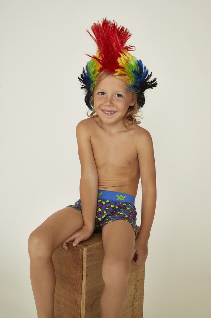 Bóxer niño algodón-lycra estampado "RASTY"