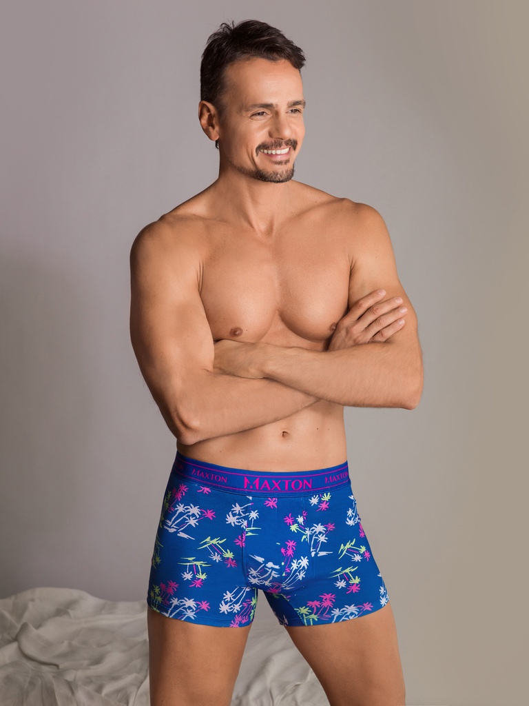 by Lody Men BOXER DE ALGODON Y LYCRA ESTAMPADO CON ELASTICO PERSONALIZADO