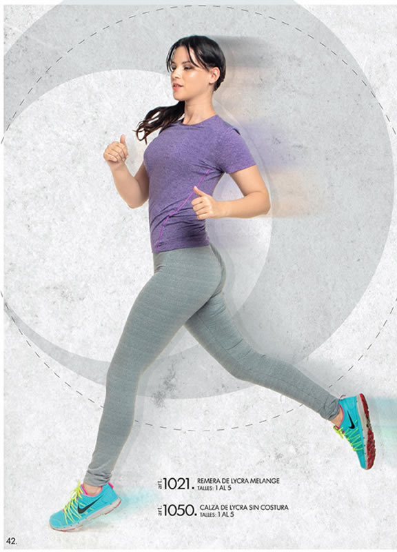 REMERA MANGA CORTA LYCRA MELANGE COLOR