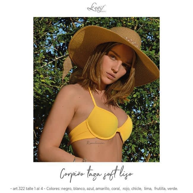 BLACK! -15% OFF !! - MALLA CORPIÑO LISO TAZA SOFT C/ARCO