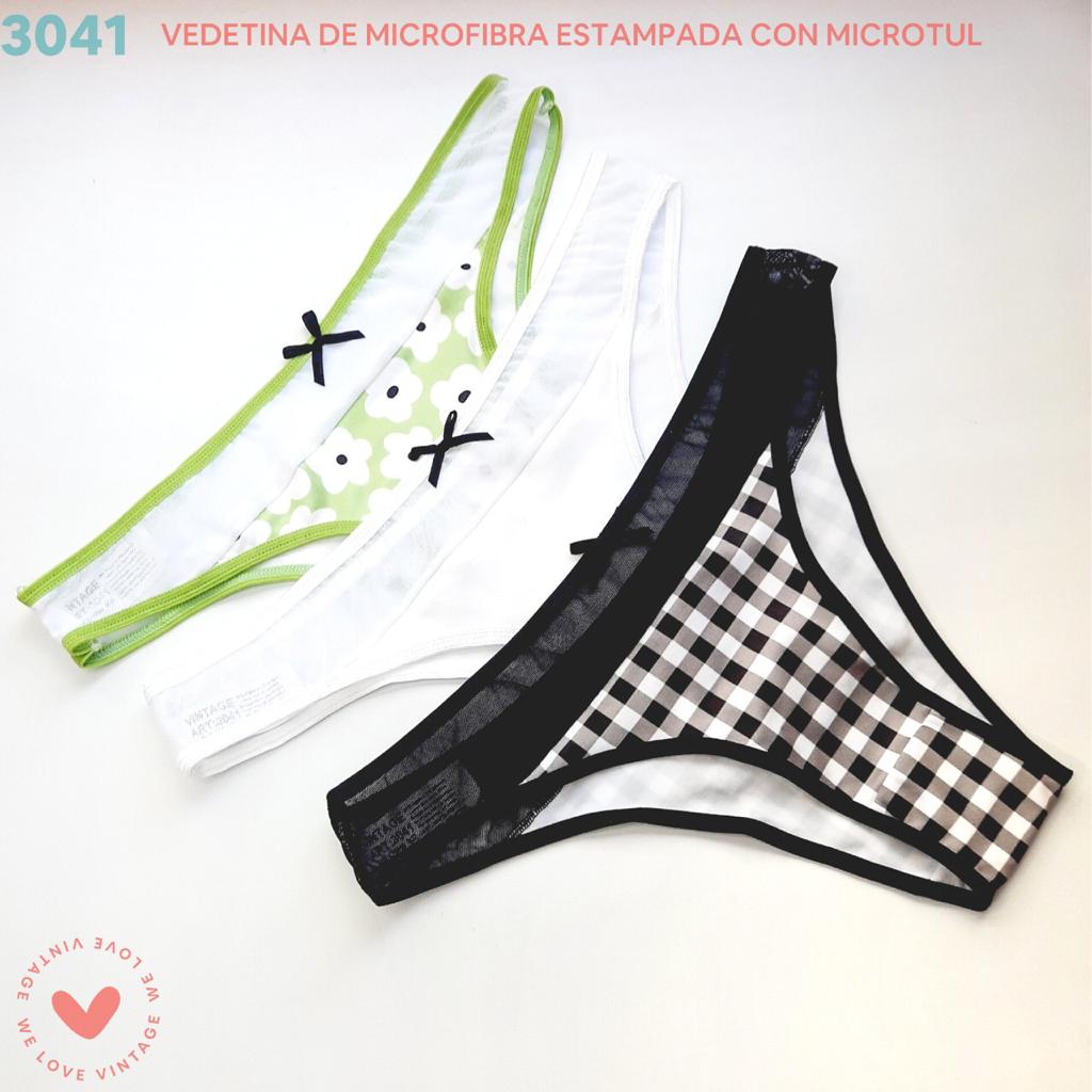 PACK X3 VEDETINA DE MICROFIBRA ESTAMPADA CON MICROTUL