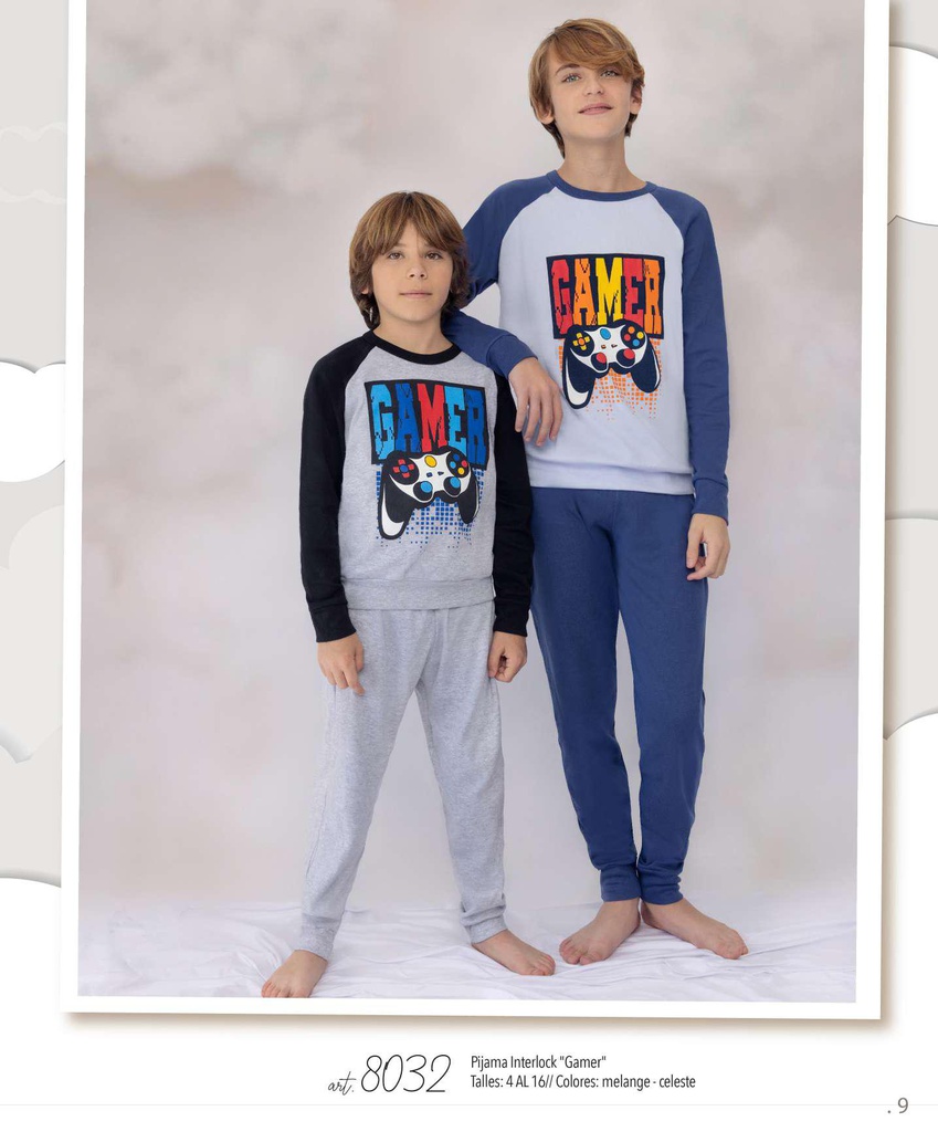 LIQUIDACION ! - INV. PIJAMA INTERLOCK "GAMER"