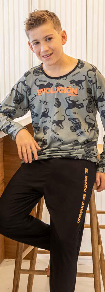 LIQUIDACION ! - INV. PIJAMA VARON  "DINOSAURIO" 