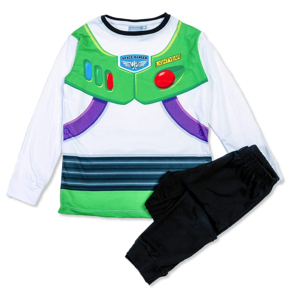 LIQUIDACION ! - INV. PIJAMA DISFRAZ &quot;TOY STORY&quot; DE JERSEY MODAL ML SUBLIMADO &quot;BUZZ&quot; Y PANTALON LISO