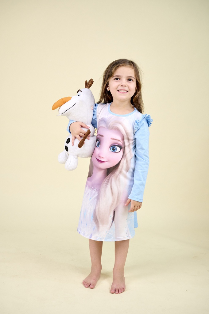  INV. CAMISON ML SUBLIMADO CON VOLADOS "FROZEN" DE JERSEY MODAL