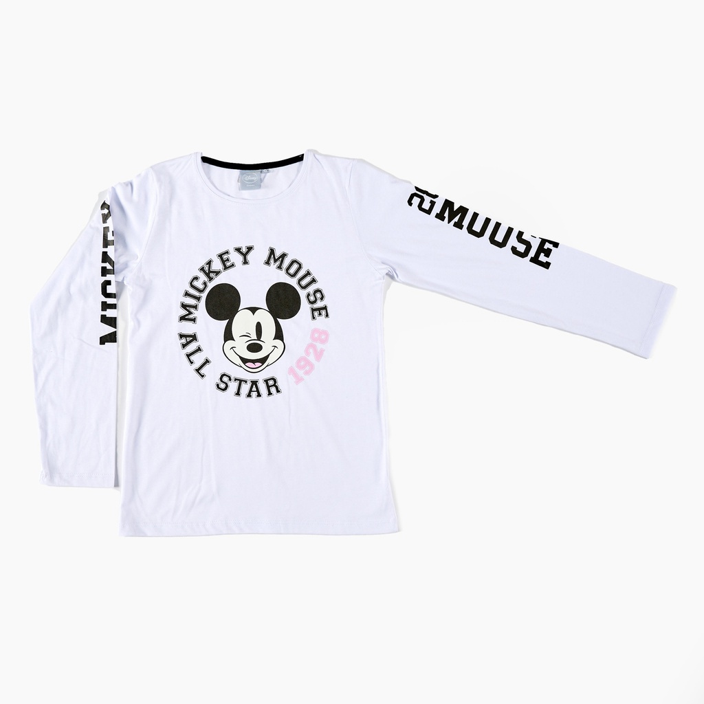  INV. REMERA DE JERSEY ML TRIPLE ESTAMPA "DISNEY" TEENS