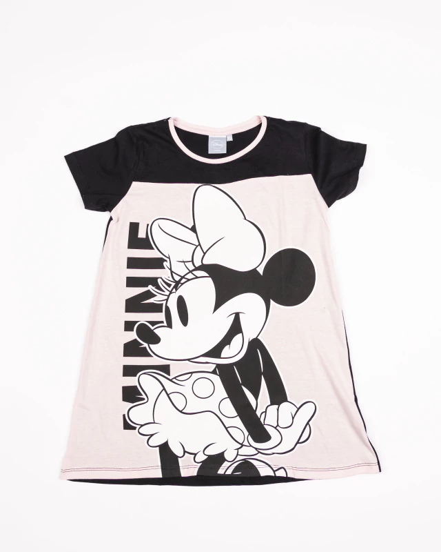 VER. CAMISON DE ALGODON MANGA CORTA CON MAXI ESTAMPA &quot;MINNIE&quot;