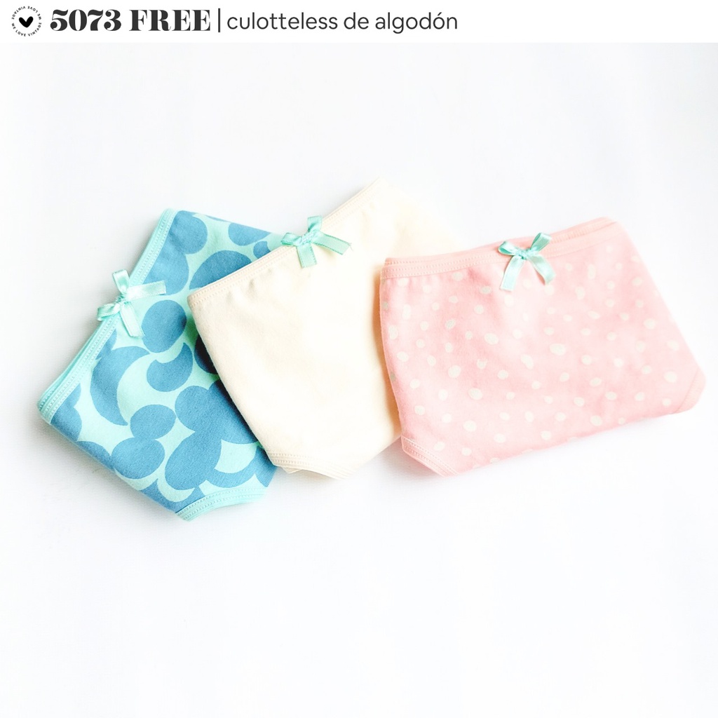 FREE - PACK X 3 CULOTTELES ALG. ESTAMPADA TALLE ESPECIAL