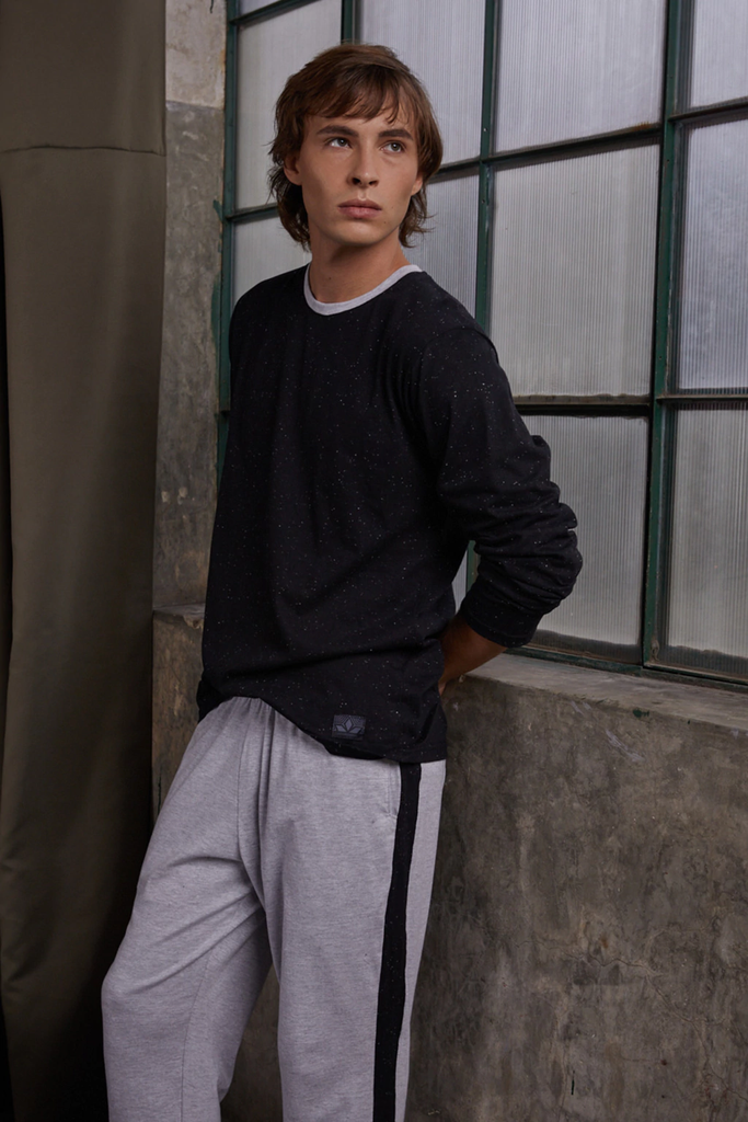 LIQUIDACION ! - INV. PIJAMA BOTONÉ HOMBRE MANGAS LARGAS