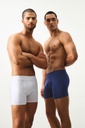 BOXER ALGODÓN &amp; LYCRA MELANGE/ ELÁSTICO PERSONALIZADO