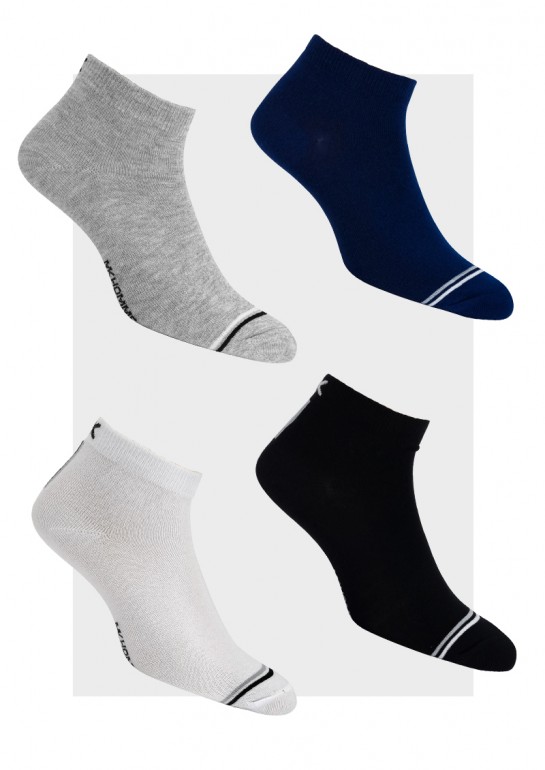 MEDIA SOQUETE HOMBRE CON MOTIVO "MK HOMME"