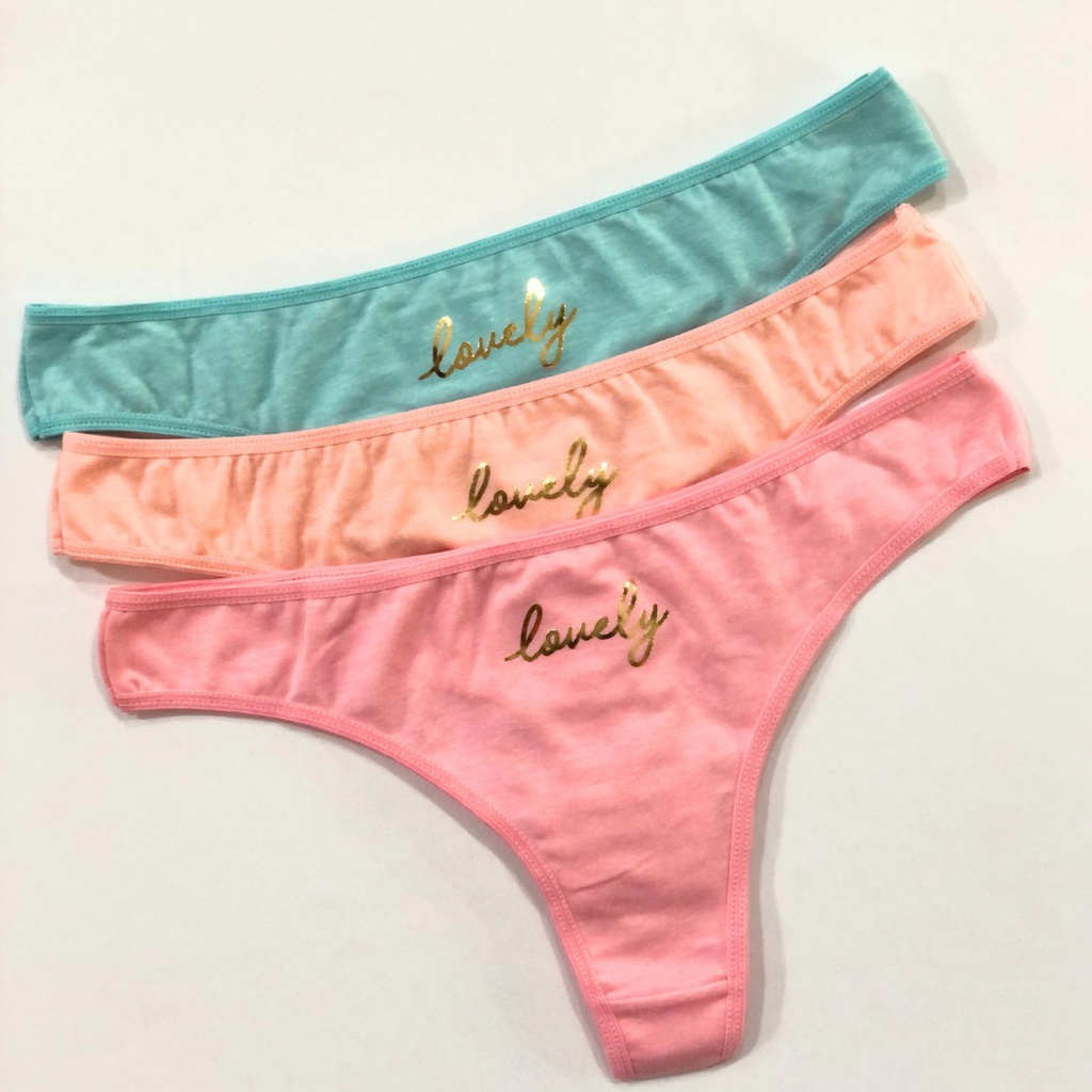 PACK X3 COLALES ALGODÓN "LOVELY"