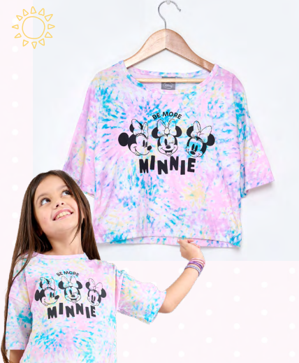 VER. REMERA PUPERA DE ALGODÓN BATIK "MINNIE"
