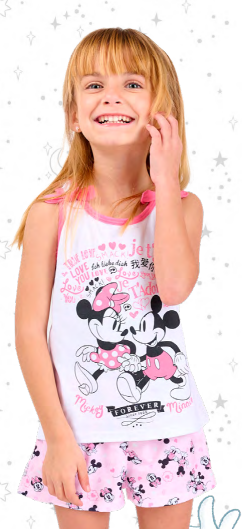 VER. PIJAMA MUSCULOSA Y SHORT ESTAMPADO &quot;MINNIE&quot;