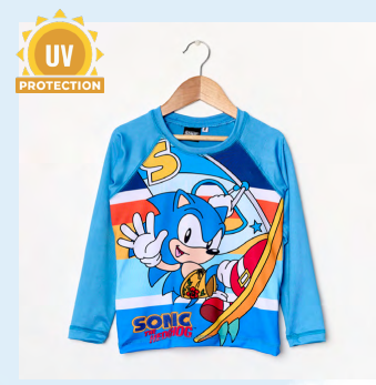 VER. REMERA MANGAS LARGAS PROTECCION UV &quot;SONIC&quot;