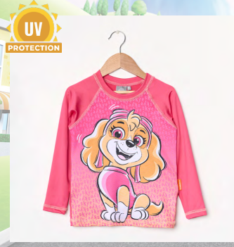 VER. REMERA MANGAS LARGAS PROTECCION UV &quot;PAW PATROL&quot;