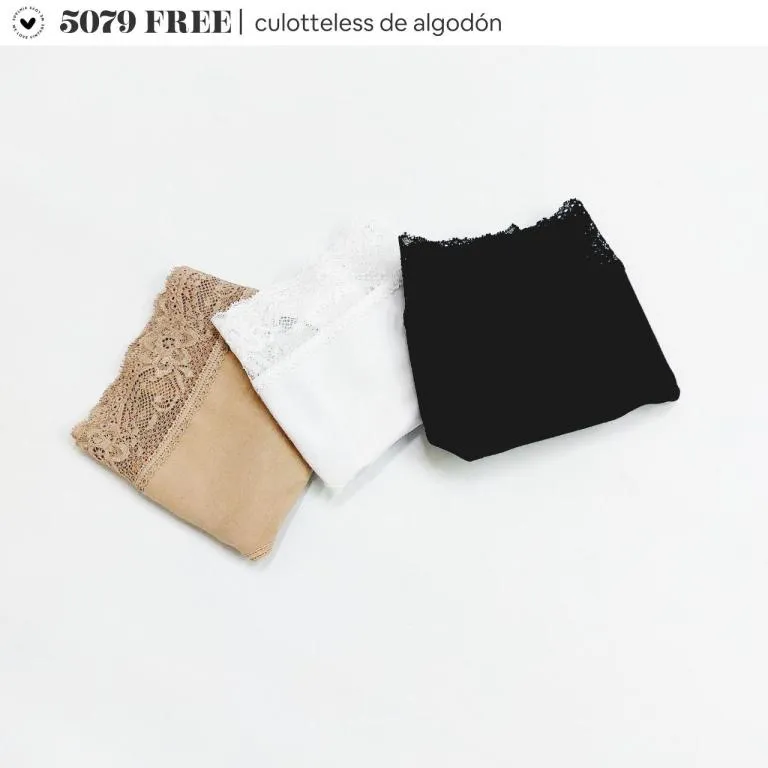 FREE- PACK X3 CULOTELESS MAX CON ELASTICO LATERAL