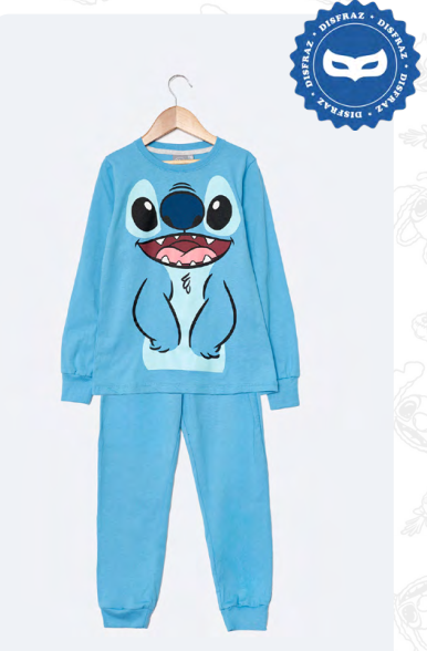 LIQUIDACION ! - INV. PIJAMA DISFRAZ DE ALGODÓN ESTAMPADO &quot;STITCH&quot;