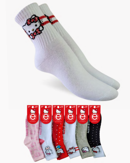 MEDIA 1/3 ESTAMPADA DAMA &quot;HELLO KITTY&quot;