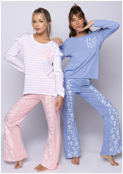INV. PIJAMA DAMA ESTAMPADO SIN PUÑO