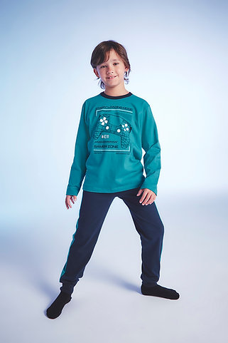 LIQUIDACION ! - INV. PIJAMA NENE ESTAMPADO "GAMER ZONE"