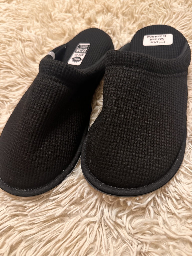 INV. PANTUFLA DE TEJIDO TEXTURADO aptas para lavar en lavarropas