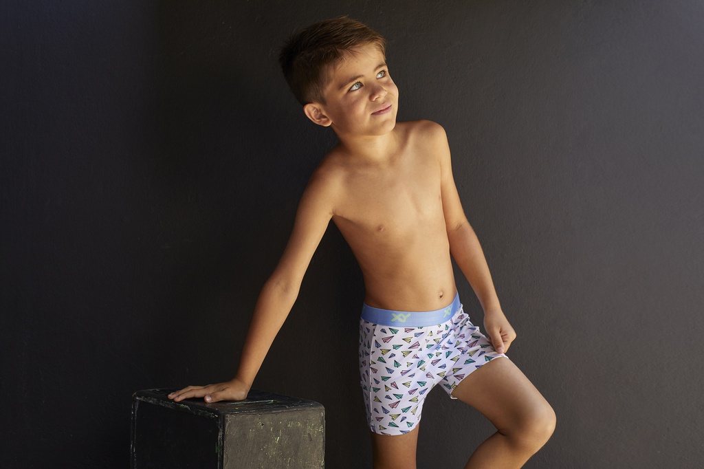 Bóxer niño algodón-lycra estampado "AVIONCITOS" (copia)