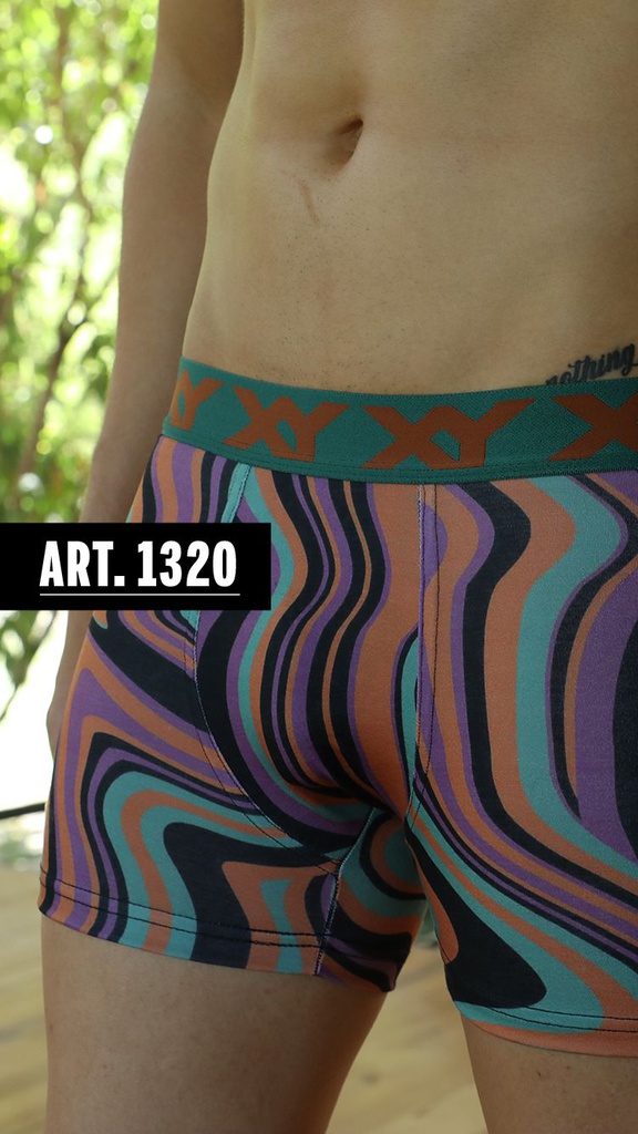 NUEVO - Bóxer algodón-lycra estampado LUMINISCENTE &quot;LAMPARITAS&quot;  (copia)