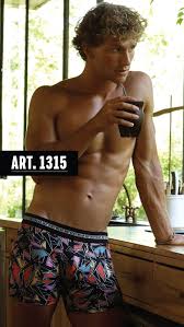 BOXER DE ALGODÓN Y LYCRA ESTAMPADO &quot;YUYOS&quot;