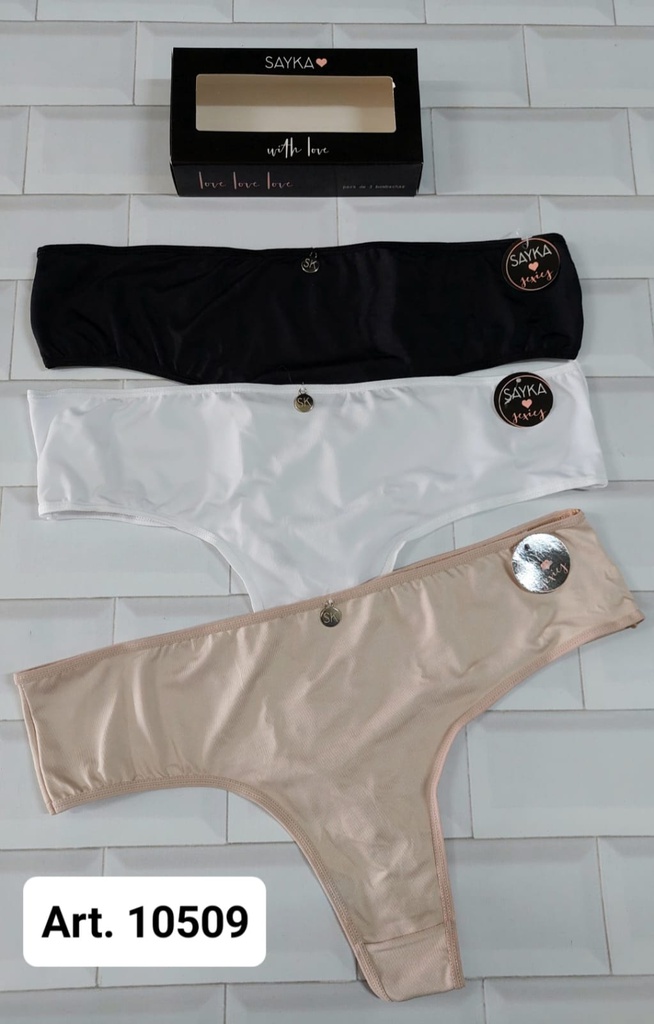 PACK X3 CULOTELESS DE MICROFIBRA LISA MAX