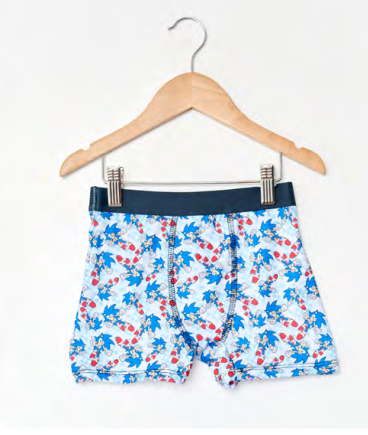 VER.  BOXER DE MODAL SUBLIMADO &quot;SONIC&quot; INV.