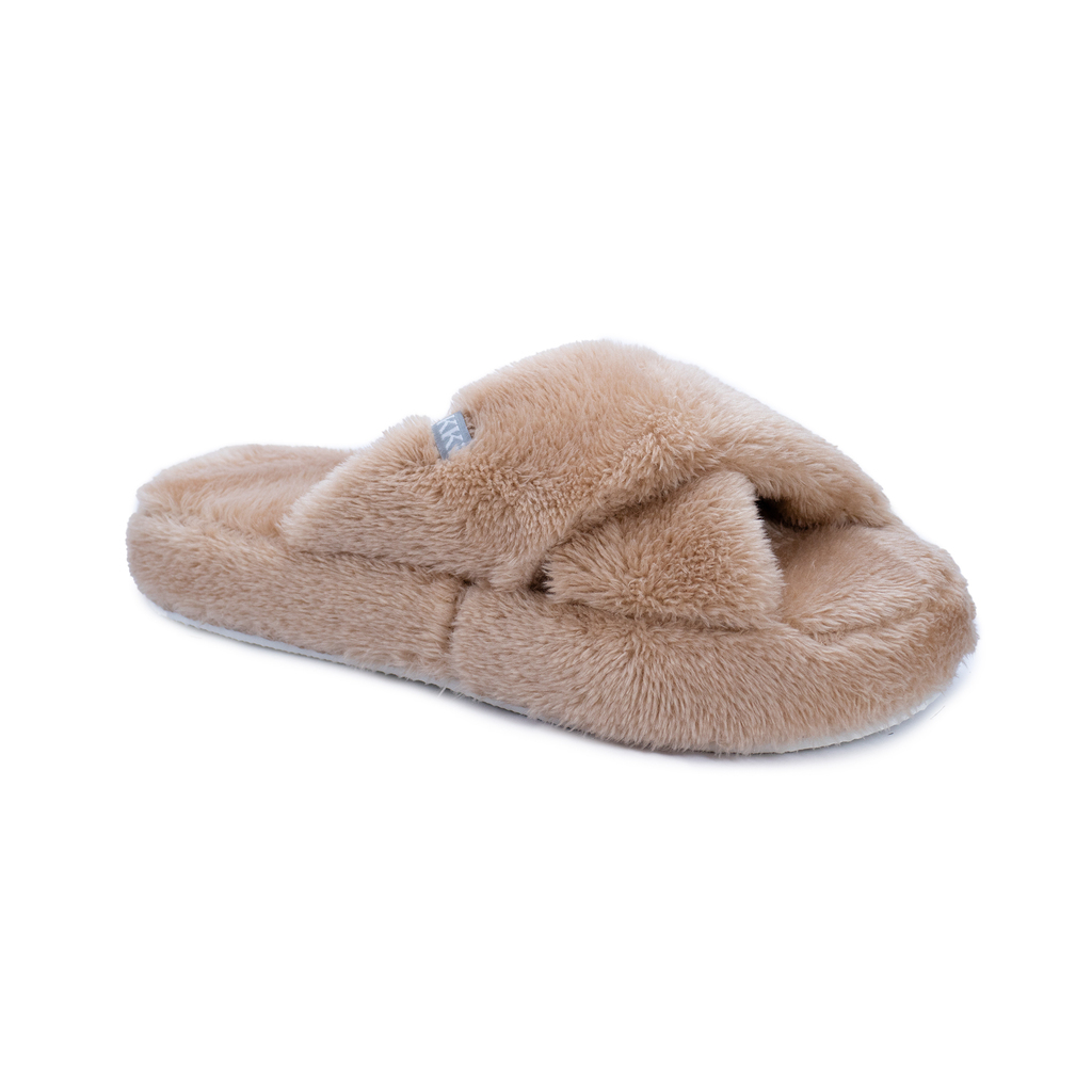 DESCUENTO 10% LIQUIDACION DE TEMPORADA! IINV. PANTUFLON DE CORDERITOS CON TIRAS CRUZADAS apta para lavar en lavarropas