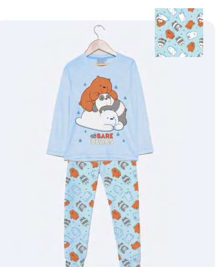 DESCUENTO 10% LIQUIDACION DE TEMPORADA!  INV. PIJAMA DE ALGODÓN Y MODAL SUBLIMADO "WBB"