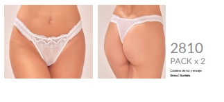 PACK X2 COLALES DE TUL Y PUNTILLA