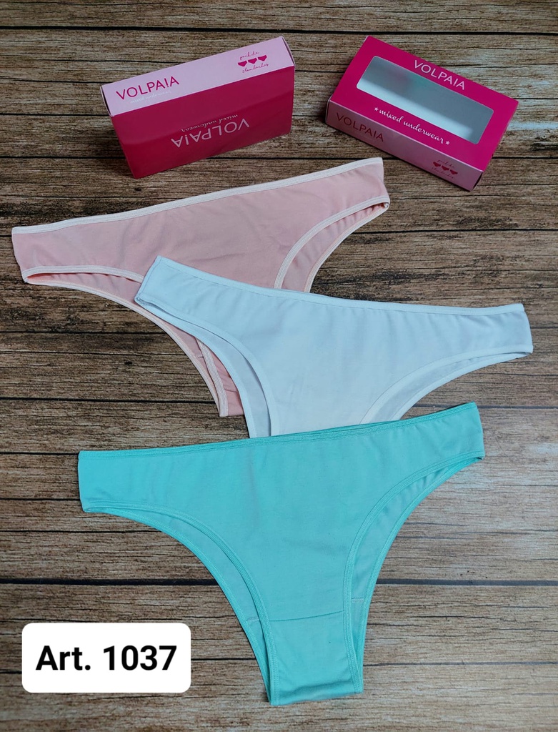 PACK X3 VEDETINA MAX LISAS DE ALGODÓN Y LYCRA