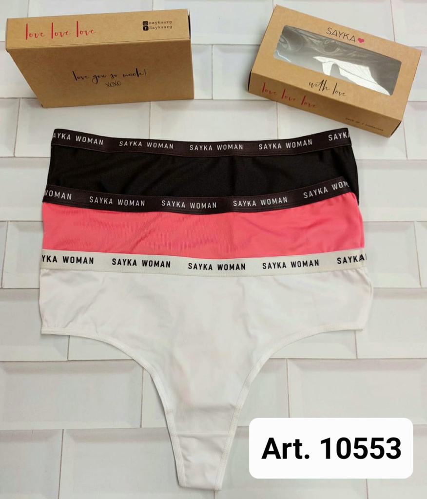 PACK X 3 CULOTELES MICROFIBRA CON ELASTICO PERSONALIZADO