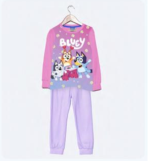 LIQUIDACION ! - INV. PIJAMA DE ALGODÓN Y MODAL SUBLIMADO &quot;BLUEY&quot;