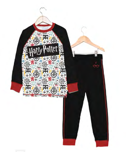 LIQUIDACION ! - INV. PIJAMA DE ALGODÓN Y MODAL SUBLIMADO "HARRY POTTER"