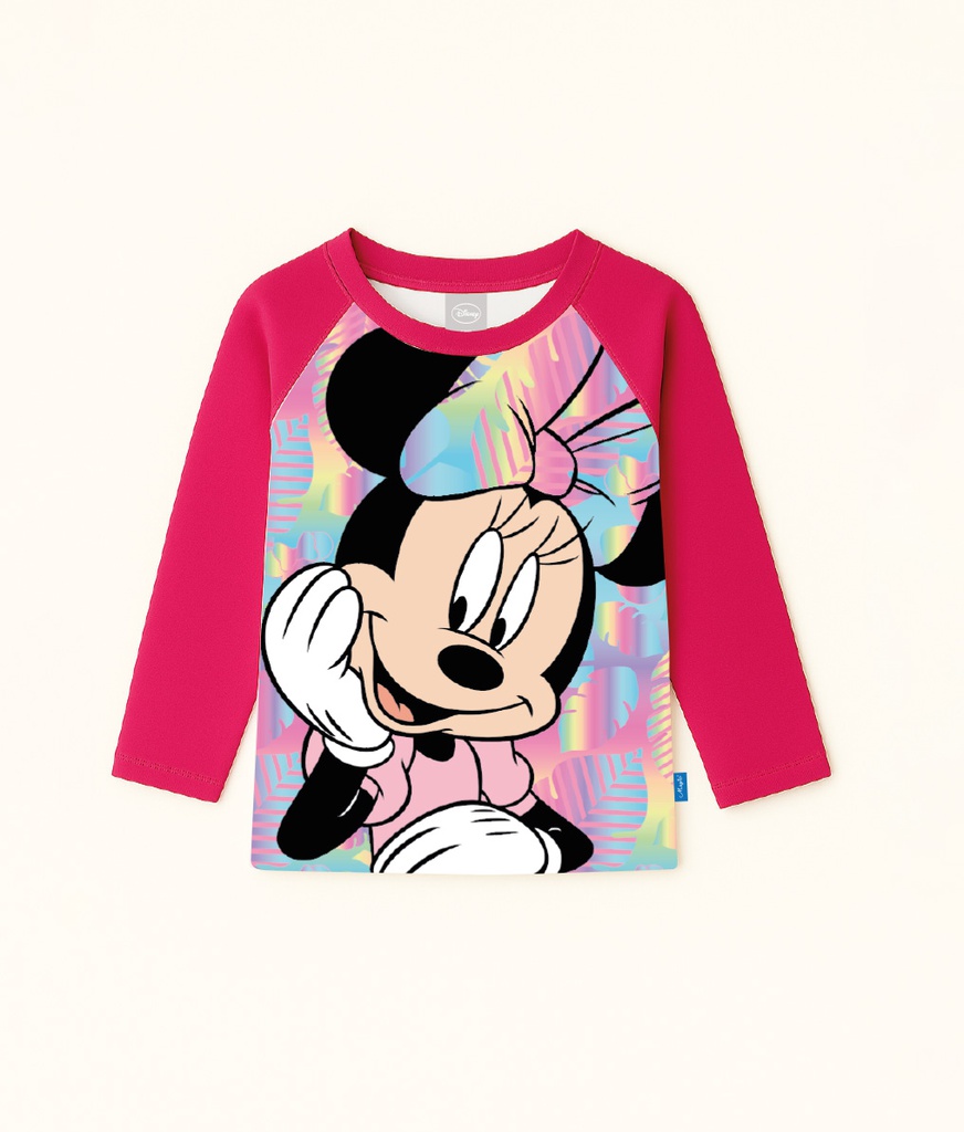 VER. REMERA CON PROTECCION UV SUBLIMADA &quot;MINNIE&quot;