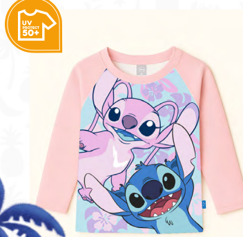 VER. REMERA CON PROTECCION UV &quot;STITCH&quot;