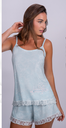 VER. PIJAMA BRETEL FINO Y SHORT ESTAMPADO CON PUNTILLA